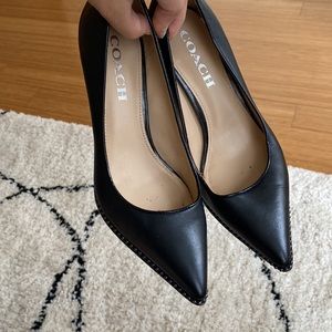 Coach black pumps